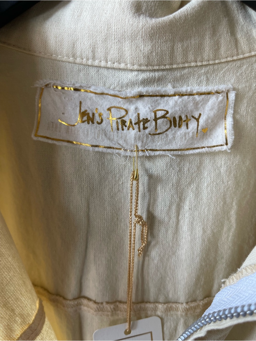 Jen’s Pirate Booty 100% Cotton Utility Zip Romper NWT Medium - Picture 4 of 7